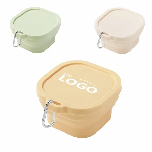 Collapsible Silicone Food Storage Container carabiner