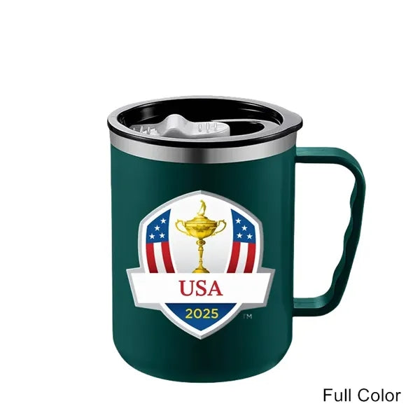 17 oz Stainless Steel Double-Wall Coffee Milk Mug with Scale