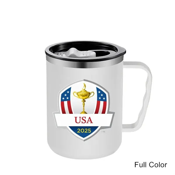 17 oz Stainless Steel Double-Wall Coffee Milk Mug with Scale