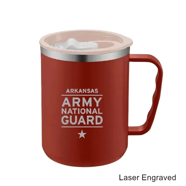 17 oz Stainless Steel Double-Wall Coffee Milk Mug with Scale