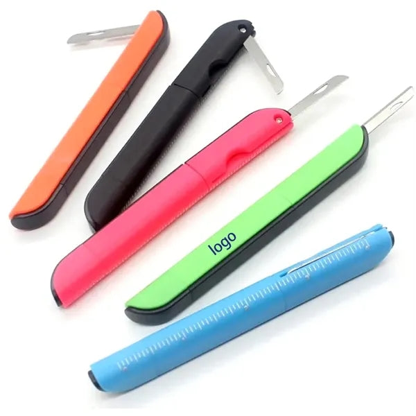 Logo Multi Function Ballpoint Pen with Ruler