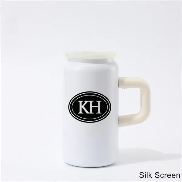 16 oz. Stainless Steel Vacuum Insulated Mason Mug with Straw