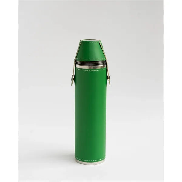 Birdie Bottle 12 oz Flask with 4 Shot Glasses in Cap