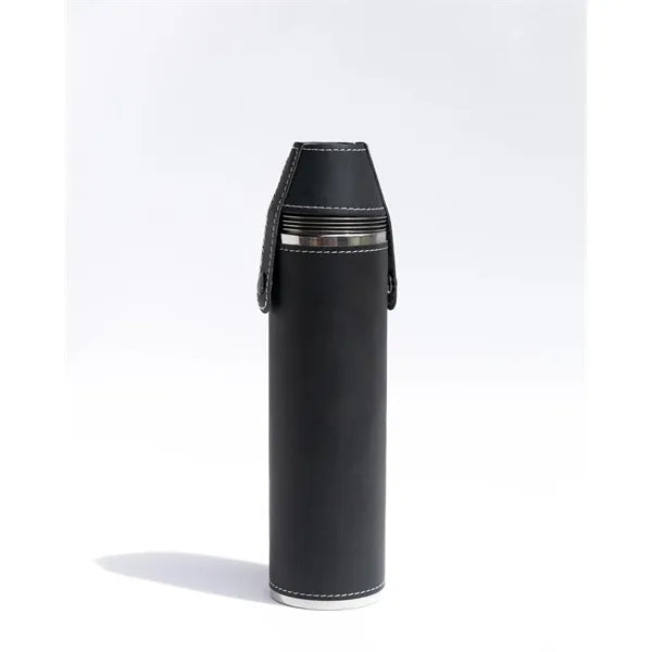 Birdie Bottle 12 oz Flask with 4 Shot Glasses in Cap