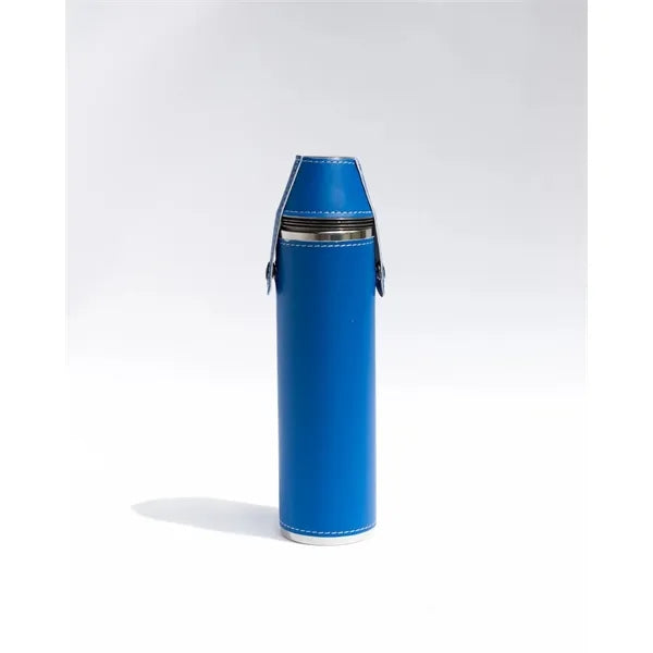 Birdie Bottle 12 oz Flask with 4 Shot Glasses in Cap