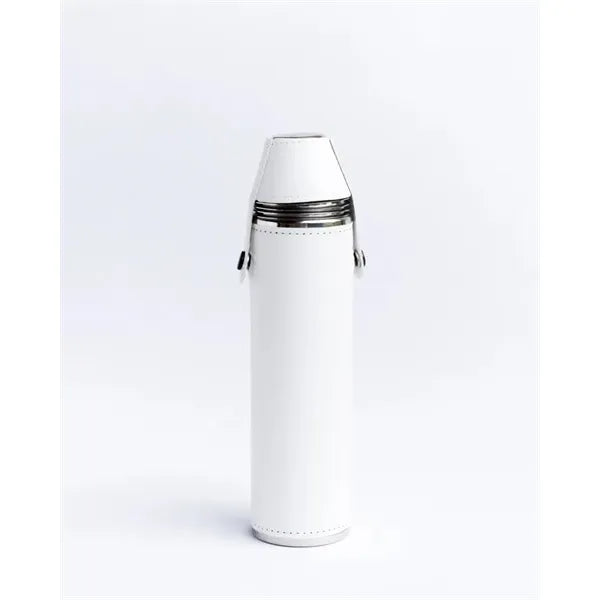 Birdie Bottle 12 oz Flask with 4 Shot Glasses in Cap