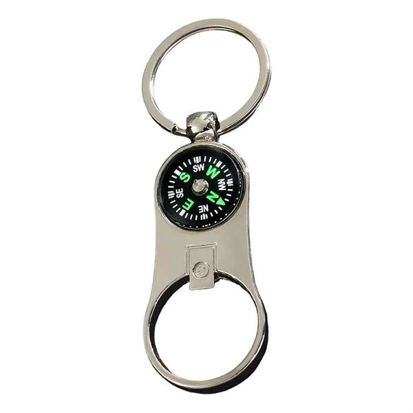 Compact Keychain With Built in Compass Custom Logo Available