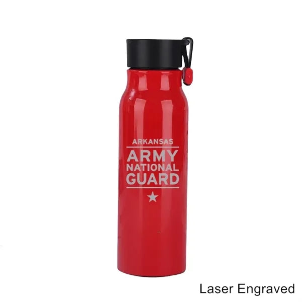 12/17 oz Stainless Steel Vacuum Sports Bottle with Strap