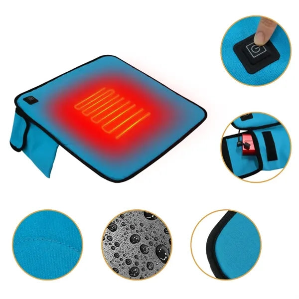 Portable USB Heated Lap Blanket & Seat Pad