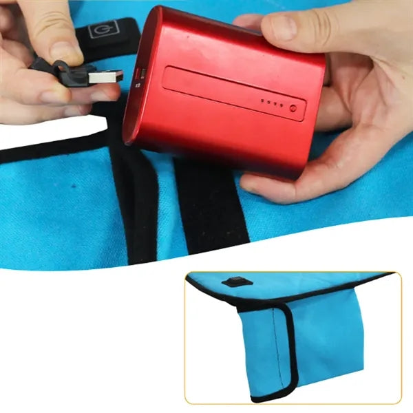 Portable USB Heated Lap Blanket & Seat Pad
