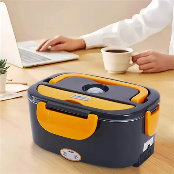 Portable Electric Heated Lunch Box Kit with Bag & Cutlery
