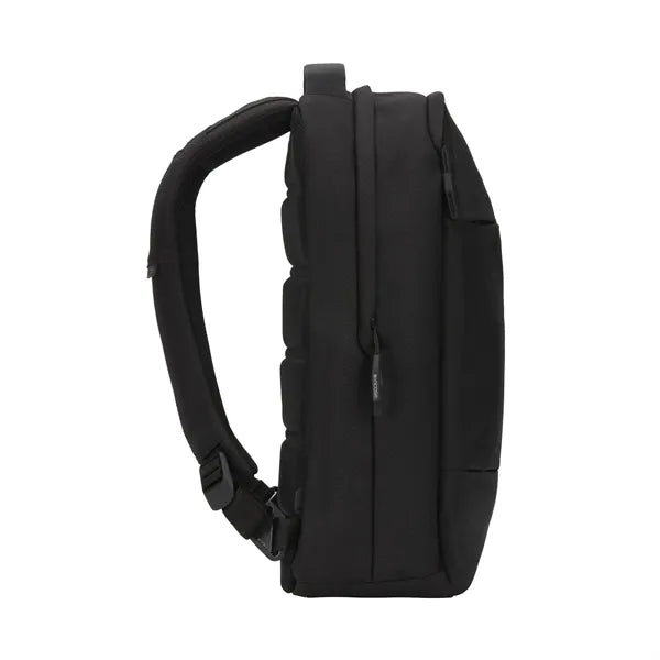 City Compact Backpack with Diamond Ripstop - Black