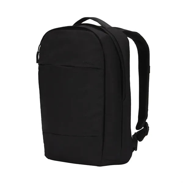 City Compact Backpack with Diamond Ripstop - Black