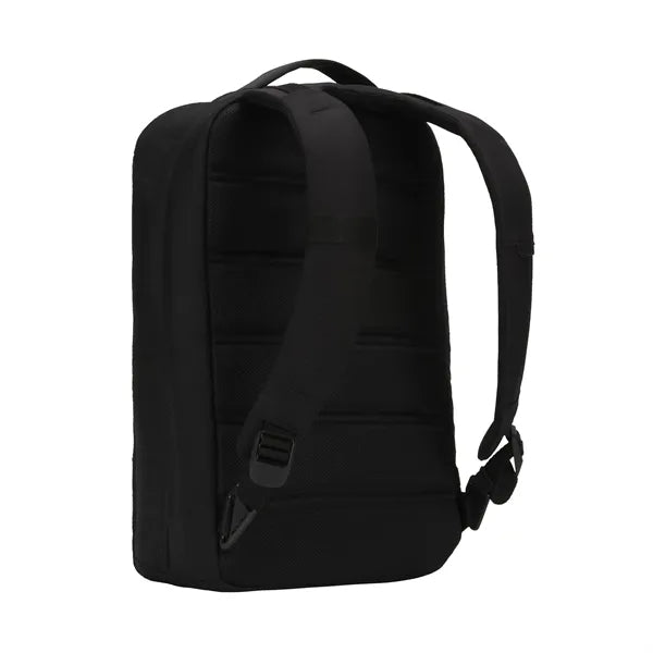 City Compact Backpack with Diamond Ripstop - Black