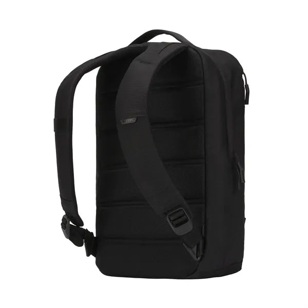 City Compact Backpack with Diamond Ripstop - Black