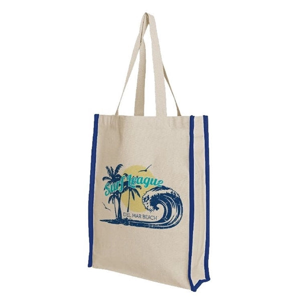 Accent Gusset 10oz Cotton Tote Bag