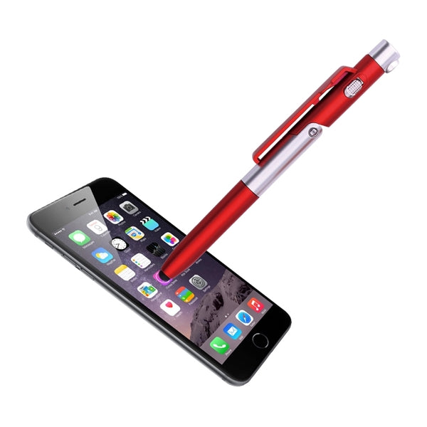 Stylus Phone Stand LED Flashlight Pen (4 in 1)