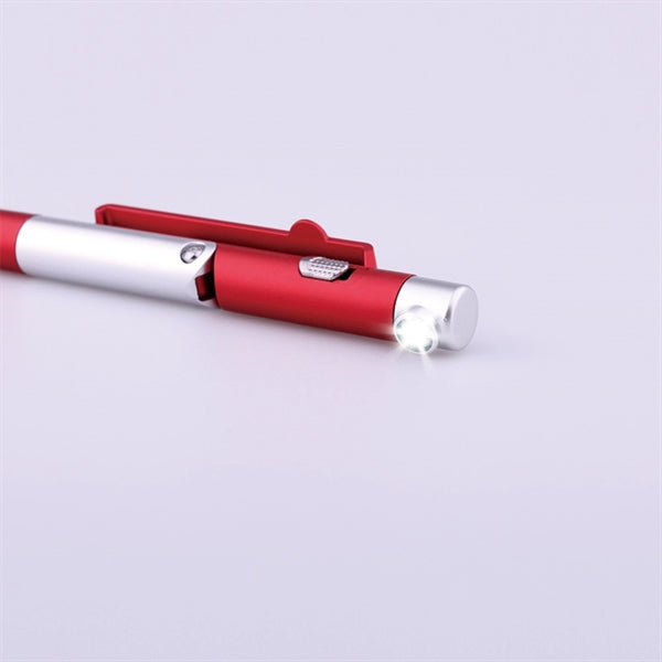 Stylus Phone Stand LED Flashlight Pen (4 in 1)