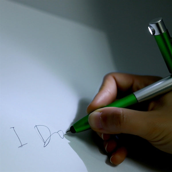 Stylus Phone Stand LED Flashlight Pen (4 in 1)