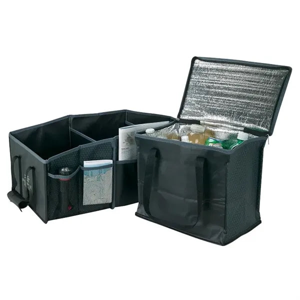 Insulated Zipper Handbag Foldable Box Utility Tote Bag Set