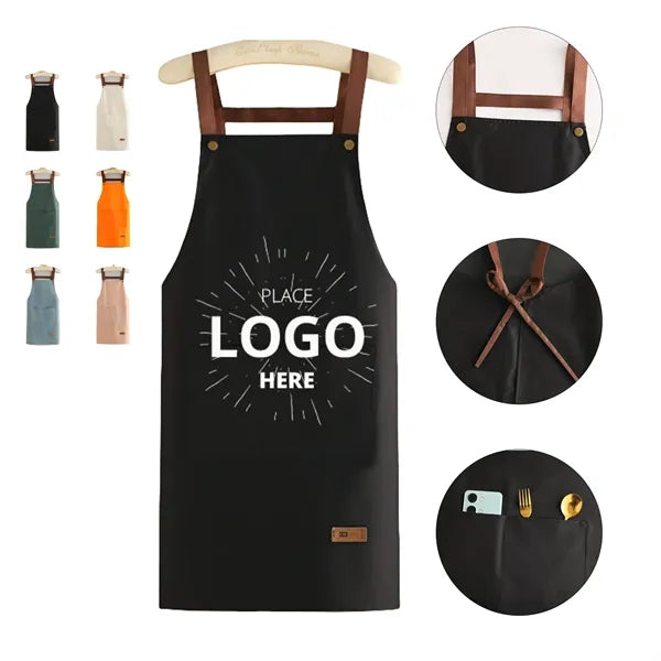 Unisex Plain Apron With Front Pocket