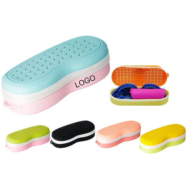 Portable Silicone Swim Goggles Storage Box