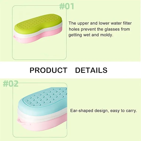 Portable Silicone Swim Goggles Storage Box