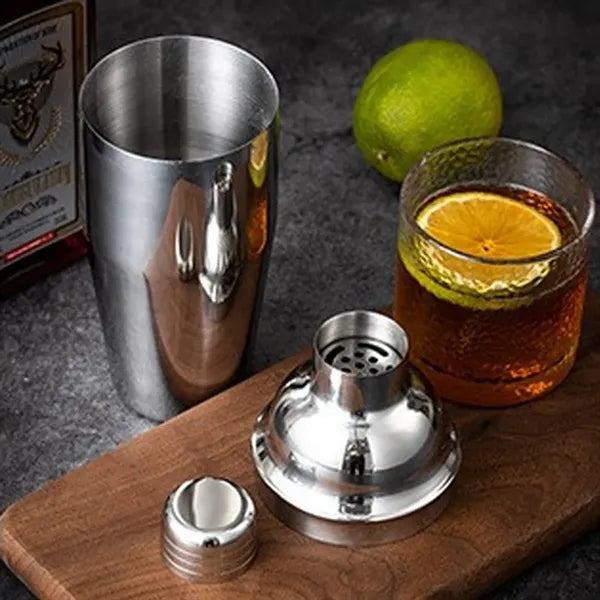 7-Pc Leakproof Stainless Steel Cocktail Set with Storage Bag