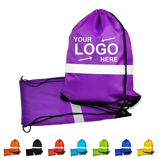 Outdoor Reflective Drawstring Bag