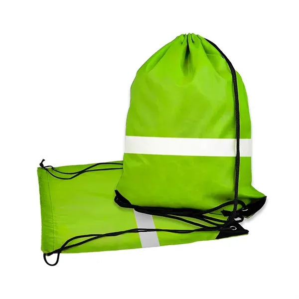 Outdoor Reflective Drawstring Bag