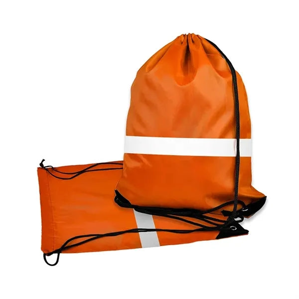 Outdoor Reflective Drawstring Bag