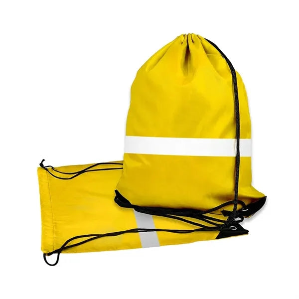 Outdoor Reflective Drawstring Bag