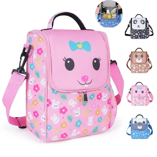 Cute Cartoon Animal Faces Lunch Bag