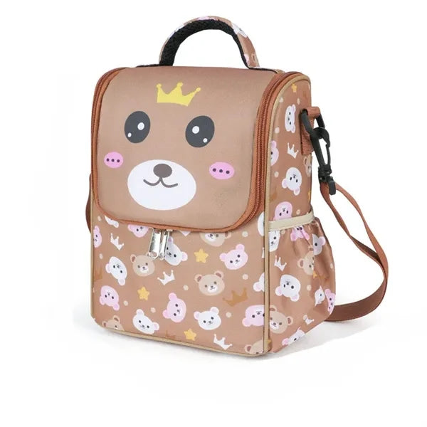 Cute Cartoon Animal Faces Lunch Bag