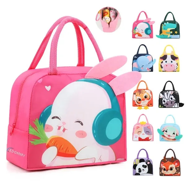 Cute Cartoon Animal Faces Cooler Bag