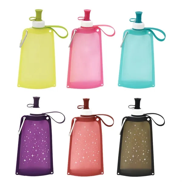 550ML Collapsible Silicone Water Bottle