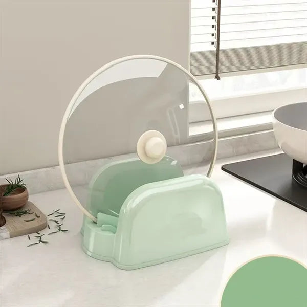 Plastic Pot Lid Holder Rack For Kitchen