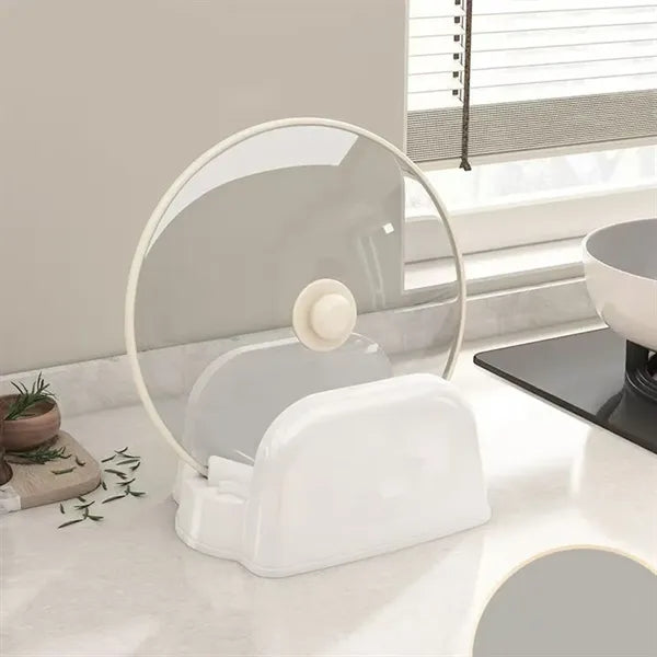Plastic Pot Lid Holder Rack For Kitchen