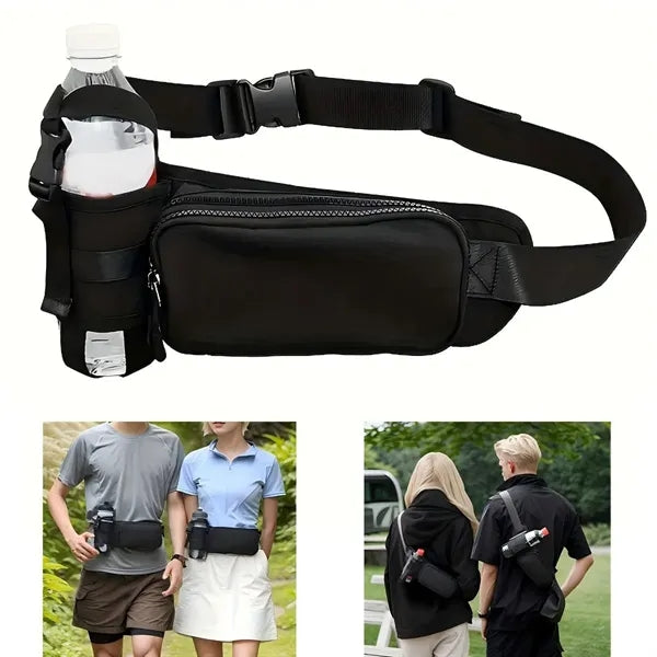 Water Bottle Waist Bag Casual Fanny Pack for Outdoor