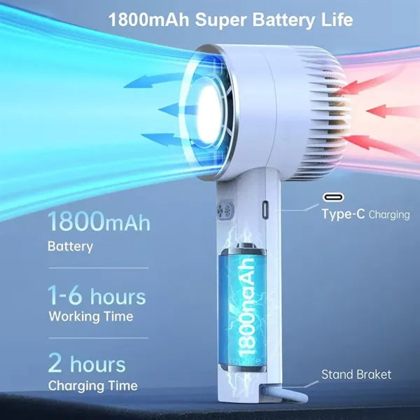 Handheld Portable Ice Pack Refrigeration Fan