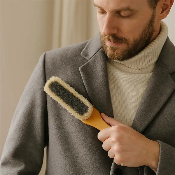Long Handle Wooden Bristle Brush