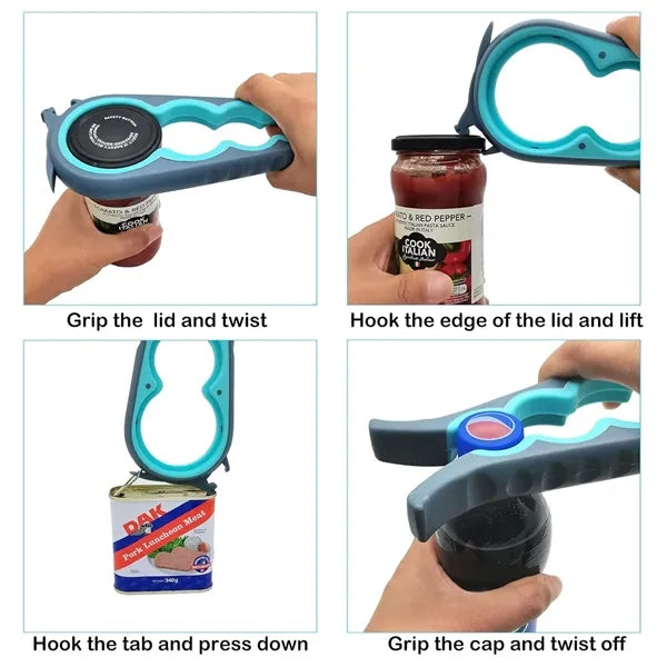 4-in-1 Multifunctional Jar Opener Can Gripper