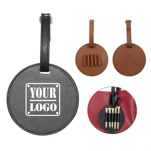Pu Leather Golf Tee Holder