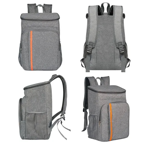 24-Can Insulated Cooler Backpack Leakproof Picnic Lunch Bag