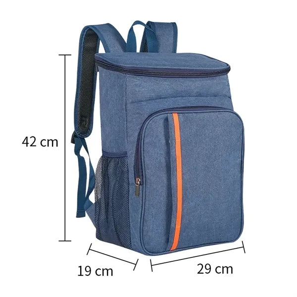 24-Can Insulated Cooler Backpack Leakproof Picnic Lunch Bag