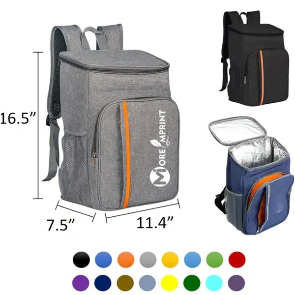 24-Can Insulated Cooler Backpack Leakproof Picnic Lunch Bag