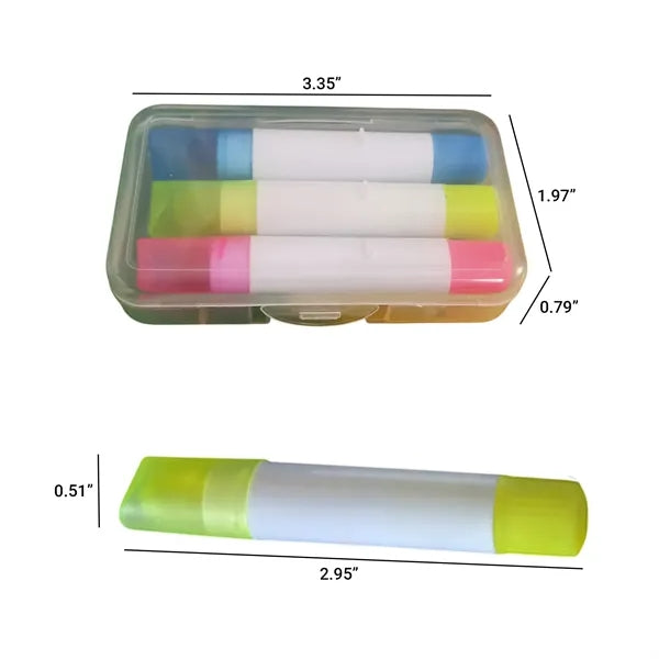 Three-Color Gel Highlighter Set