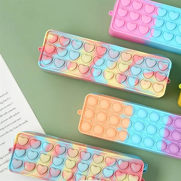 Bubble Silicone Stationery Box Pencil Case