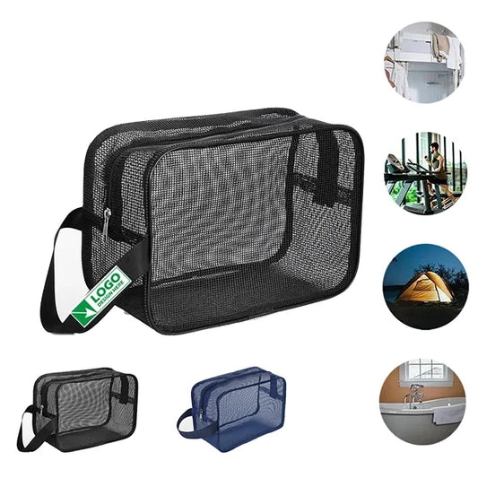 Portable Travel Mesh Toiletry Bag
