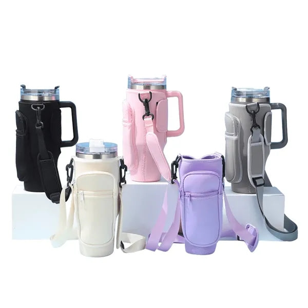 Neoprene Bottle Carrier w/ Adjustable Strap